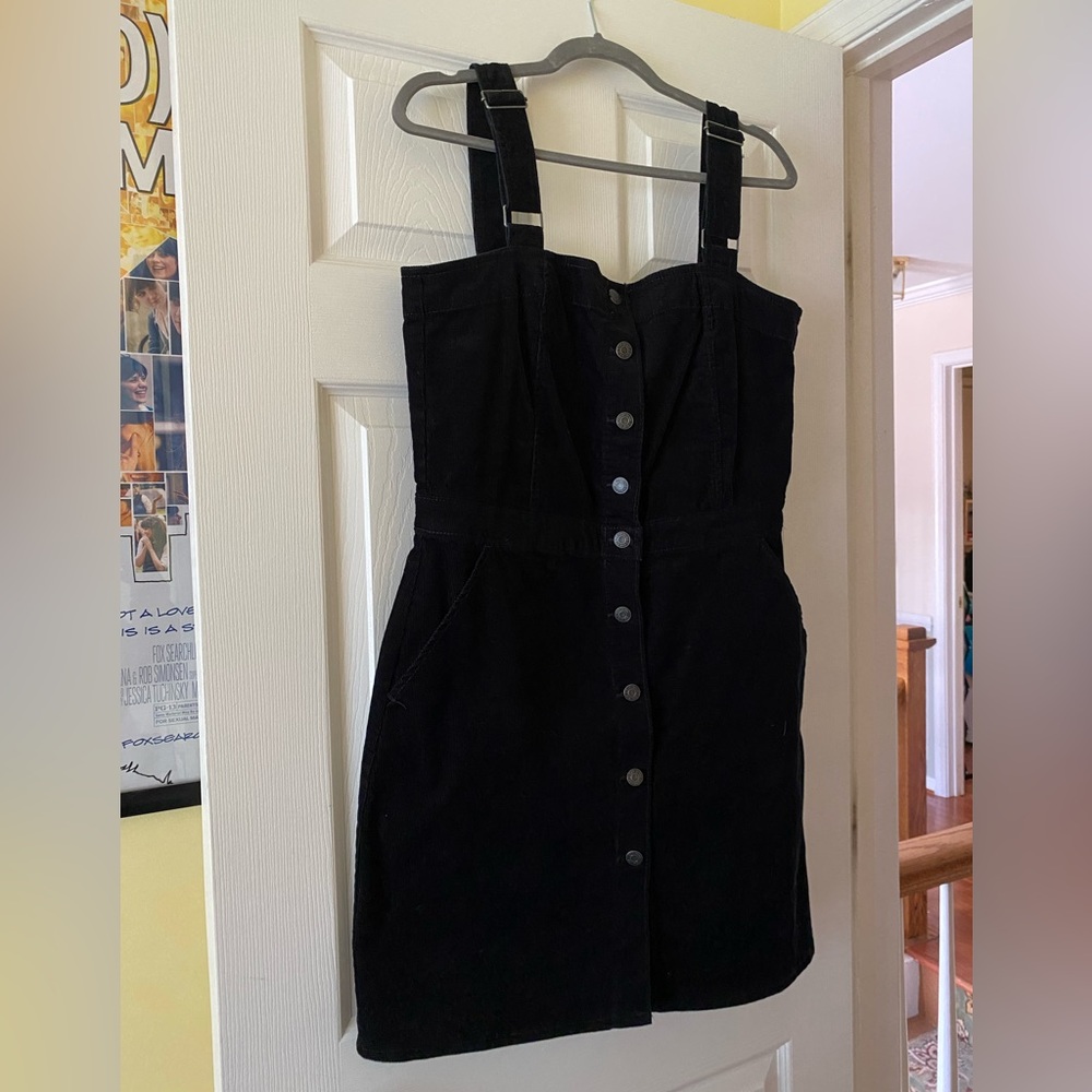 GAP Mini Black Corduroy Dress